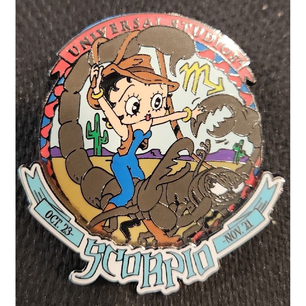 Betty Boop Universal Studios Pin Scorpio‎ Horoscope LE 500 Rare 2006 Vintage
